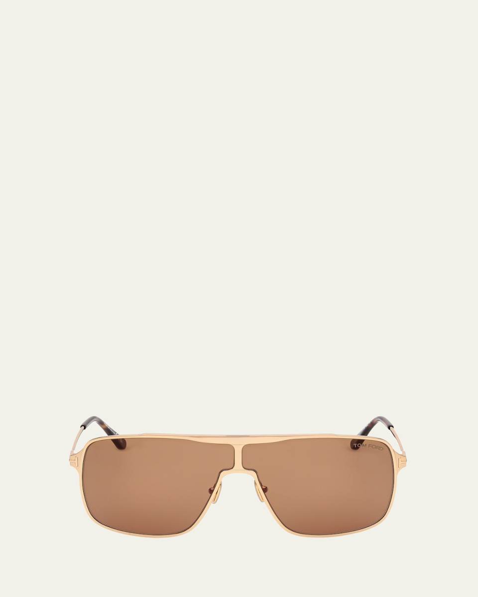 Zappa Metal and Acetate Aviator Sunglasses